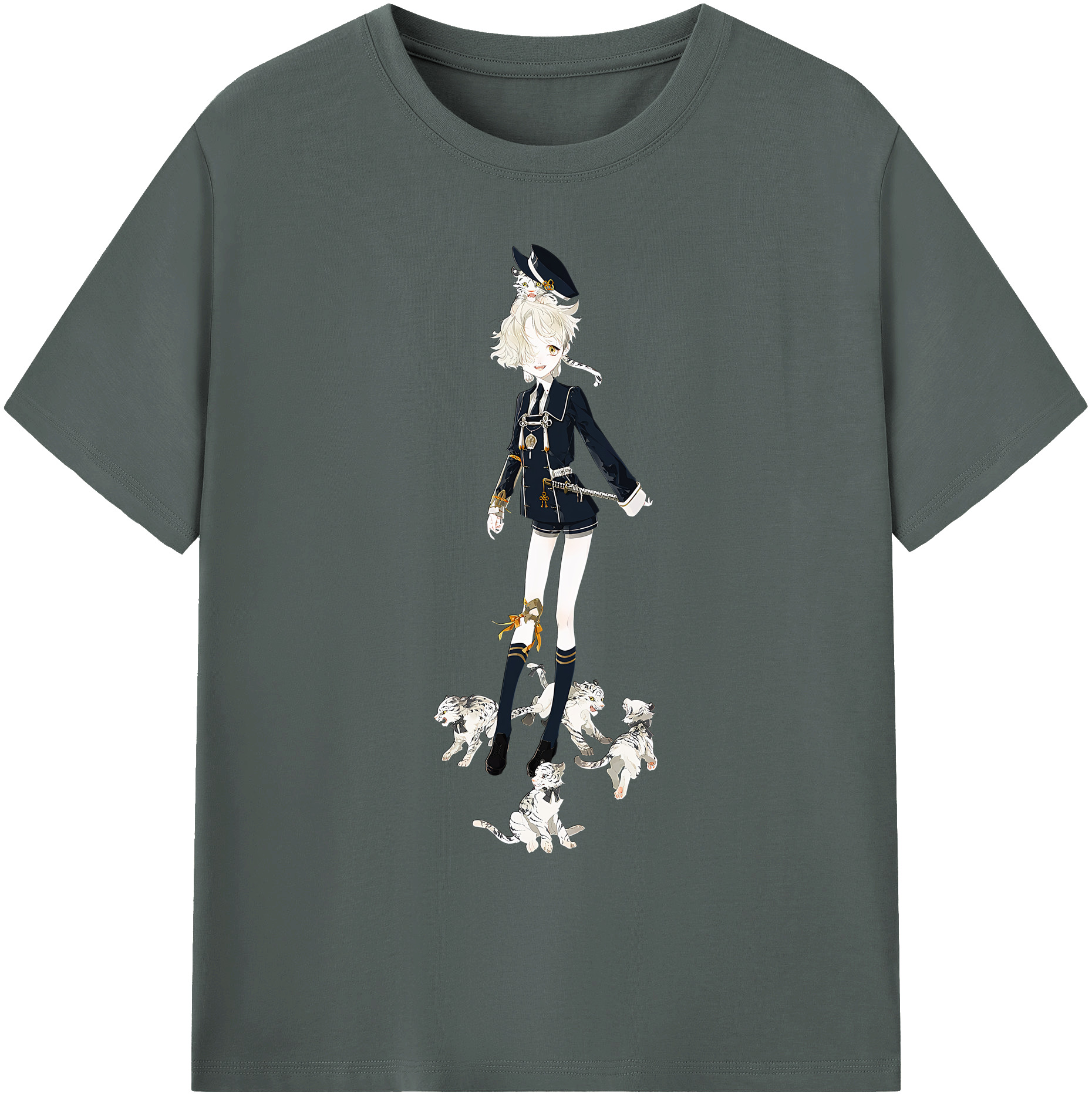 （画像用） 刀剣乱舞 Touken Ranbu 綿100％ メンズ半袖Tシャツ｜肌触りやわらか＆通気性